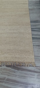Alfombra Tejida a Mano de Cáñamo y Yute, Alfombra de Fibra Natural Hecha a Mano, Ecológica, Reversible, Antideslizante, Diseño Kilim, para Sala de Estar o Dormitorio - Product Image 3