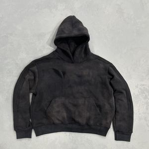 Custom Streetwear Unisex Sun Faded Flare Sweatpants Washed Hoodie Blank Acid Wash Hoodies Set Custom <b>Tracksuit</b> high quality - Product Image 2