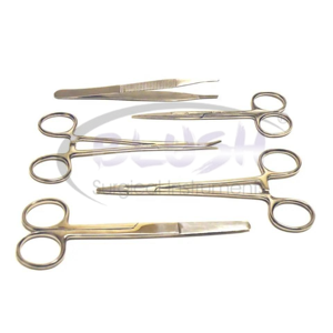 SET of 5 TC O.R GRADE MAYO DISSECTING SURGICAL SCISSORS Stainless Steel Manual 5.5+6.75 CURVED + STRAIGHT By <b>Blush</b> Surgical - Product Image 4
