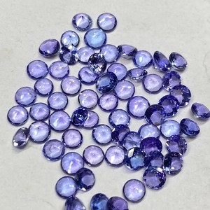 Tanzanite bleue 6 mm, taille ronde facettée, pierre précieuse en vrac de haute qualité pour bague, pendentif, bijoux, tanzanite naturelle ronde - Product Image 4