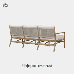 Conjunto de Sofás de Jardín de Madera de Teca Sólida, Hechos a Mano, Ecológicos, Resistentes a la Intemperie, para Exteriores, Patio, Hotel, Parque, Sala de Estar - Product Image 4