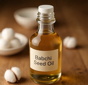 Huile de Babchi biologique Himveda (Psoralea Corylifolia) pressée à froid, 100% pure et naturelle pour les soins de la peau et des cheveux - Product Image 4