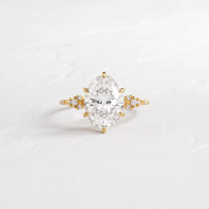 Anillo de Compromiso/Boda Vintage de Oro Amarillo de 14k con Diamante Cultivado en Laboratorio IGI/GIA, Unisex, Oro Blanco Fino para Aniversario, Ideal para Fiestas - Product Image 1