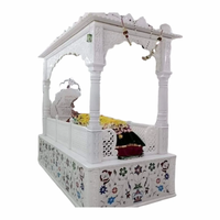 Structure de mosquée/mausolée religieuse islamique moderne en marbre blanc, sculptée à la main, durable et personnalisable - HAYAT INDUSTRIES