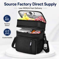 Sac de pique-nique isotherme extensible à double couche, glacière pliable pour les voyages, grande glacière pour le déjeuner, glacière de coffre