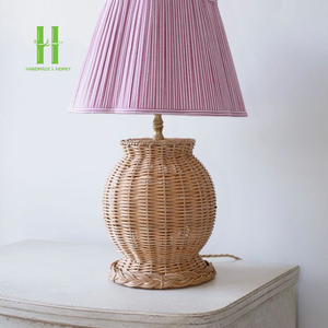 Best Selling Rattan <b>Lamp</b> <b>Base</b> <b>Table</b> <b>Lamp</b> Handwoven OEM Pendant Light for Home Decoration Variety of Colors Made in Vietnam HNH - Product Image 2