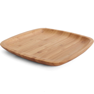 Assiette en bois massif nordique, forme ronde, épaisse, pour servir les aliments, décoration de table à domicile, à prix avantageux. - Product Image 3