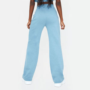 Pantalon de survêtement pour femme taille haute à cordon de serrage, coupe large, évasé et ample - Product Image 2