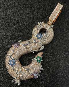 Collar con Colgante de Letra Personalizado de Fábrica, Plata de Ley 925, Diamante Moissanita VVS, Joyería de Lujo, Collar con Colgante Iced Out, Estilo Hip Hop - Product Image 5