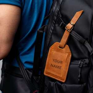 Etiquetas de Equipaje de Cuero Genuino con Logotipo Personalizado, Etiquetas de Viaje con Solapa de Privacidad, Etiquetas de Lujo para Maletas, Venta al Por Mayor LMP-0275 - Product Image 4