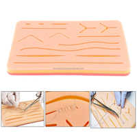 Nouvel arrivage : Tapis d'entraînement manuel à la suture de haute qualité certifié CE, 3 couches, 14 plaies, en acier inoxydable durable, kit cutané de classe I