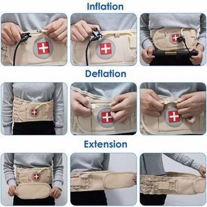 Air Traction Device Hand Pump Extension Pad Decompression Lumbar Spine <b>Support</b> Lower <b>Back</b> Men Women's Pain Relief <b>Back</b> <b>Support</b> - Product Image 6