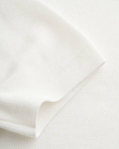 Camisa de algodón de punto trenzado bordada de manga corta de alta calidad para hombre, ajuste ceñido, con logotipo privado personalizado, resistente - Product Image 5