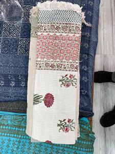 Plaid en coton imprimé à la main pour canapé, lit, chaise – Décoration bohème pour la maison – Fournisseur en gros Inde - Product Image 3