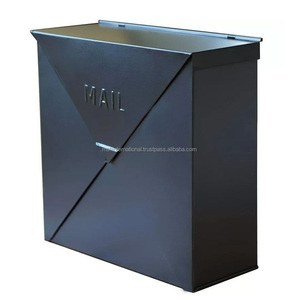Wall Mount Metal Mailbox <b>Outdoor</b> Waterproof Letter <b>Box</b> Front Access Powder Coated Durable Non-Locking - Product Image 2