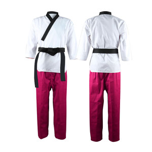 Custom Durable Judo Uniform 100% Cotton White Top Blue Pants Breathable 400g Regular Fit Adult Unisex Martial Arts Wear Set - Product Image 4