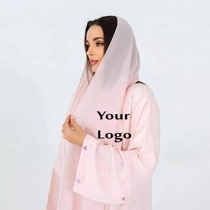 Abaya Musulmana Borka de Primera Calidad al por Mayor, Talla Grande, Mangas Largas, Vestido Maxi Musulmán para Mujer, Elegante, de BD - Product Image 3