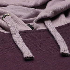 Sudadera con Capucha Morada para Mujer, Color Sólido, Manga Larga con Bolsillos, Tejido de Punto de Algodón, Ropa de Otoño - Product Image 6