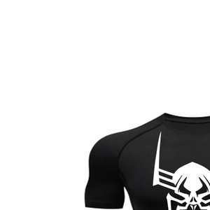 T-shirt de compression à manches longues pour homme, col rond, coupe oversize, séchage rapide, respirant, écologique, 180g, tricoté sportif - Product Image 5