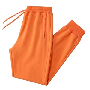 High Quality Autumn Winter Jogging Cotton Polyester Customized Plus Fleece Drawstring Cuffed Pant Customized Sweatpants <b>Men</b> - Product Image 2