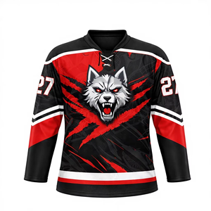 Nouveau Maillot de Hockey sur Glace Unisexe 2026 Style Personnalisé pour Joueurs Professionnels en Polyester Respirant Séchage Rapide Haute Qualité Coupe Ample 220g - Product Image 1