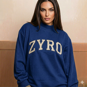 Sweat-shirt à col montant doux et confortable pour femme, coupe ample, pull en molleton de coton chaud et décontracté pour l'hiver et le quotidien - Product Image 1