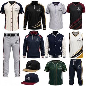 Ensembles d'uniformes de baseball/softball réversibles respirants de haute qualité, personnalisables avec nom et numéro d'équipe, kits d'entraînement à séchage rapide, couleur personnalisée - Product Image 4