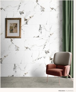 Azulejos de porcelana de lujo blancos con grabado roto, 600x1200mm, azulejos brillantes (S) - Product Image 2