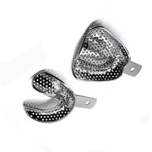 Bandeja de Impresión Dental de Acero Inoxidable Perforada Reutilizable y Autoclavable de Azicon para Arco Superior e Inferior - Product Image 2