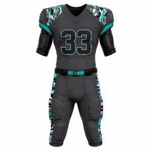 Uniforme de Fútbol Americano de Color Sólido al por Mayor de Fábrica, Uniforme de Fútbol Americano Personalizado de Secado Rápido - Product Image 2