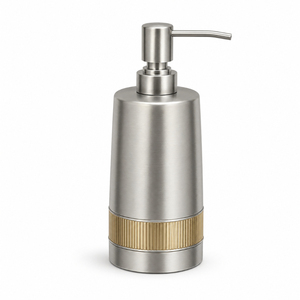 Modern Stainless Steel Soap Dispenser Square Metal Hand Wash <b>Lotion</b> <b>Pump</b> <b>Bottle</b> For Luxury Hotel Bathroom And Kitchen Sink <b>Bulk</b> - Product Image 3