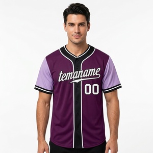 Custom Embroidery Vintage Softball Jersey Baseball Clothing Blank Mens Jerseys Baseball <b>Shirts</b> - Product Image 1