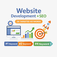 Profesyonel Web Sitesi Geliştirme, 20 Anahtar Kelimeyle SEO Dijital Pazarlama Hizmetleri, Kurumsal Seviye Shopify E-ticaret Çözümü
