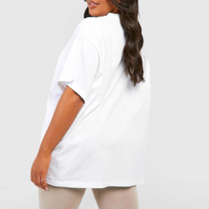 Camiseta de Verano para Mujer, de Alta Calidad, Cuello Redondo, Suave, Transpirable, Agradable al Tacto, Talla Grande, de Algodón, para Chicas - Product Image 3