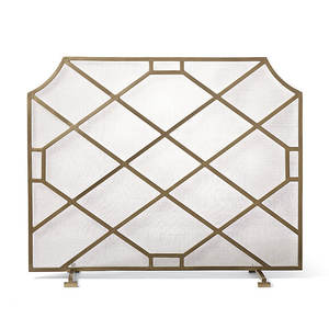 Achetez un écran de cheminée pliable en métal, au design tendance et artisanal, avec protection anti-étincelles pour la maison - Product Image 5