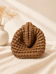 Bolso de Mano Tejido a Crochet, Estilo de Hilo, para el Día de San Valentín, Ligero, con Correa Cruzada, Cadenas, Algodón, Estilo Boho, para la Playa o Vacaciones - Product Image 4