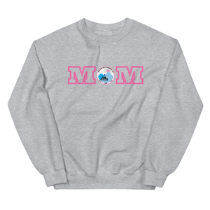 Sweat-shirt unisexe rose à col rond gris chiné, pull en molleton graphique à manches longues, décontracté, mode hiver, vêtement de tous les jours - Product Image 1