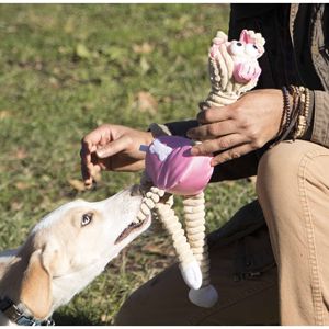 Giraffa e maiale Pet Toy Design juta e corda per gli amici pelosi - Product Image 2