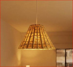 Lámpara Colgante de Ratán Tejida a Mano CANE LAMP, Lámpara de Techo LED Cálida, Lámpara Colgante para Cafetería, Restaurante o Casa de Campo - Product Image 5