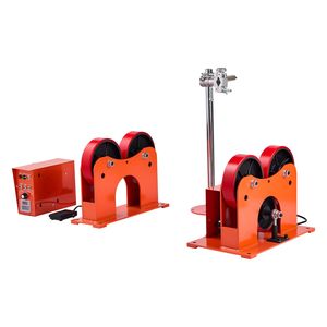 Rouleaux en PU réglables de 2 à 24 pouces de diamètre, capacité de charge de 2205 lb, rouleaux de déplacement pour tuyaux et réservoirs, rouleaux de liaison pour positionneurs de soudage - Product Image 1