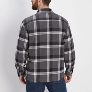 Chemise en flanelle pour homme, coton doux de qualité supérieure, manches longues, vêtement décontracté, respirant, design confortable pour les voyages, les activités de plein air, le travail - Product Image 5