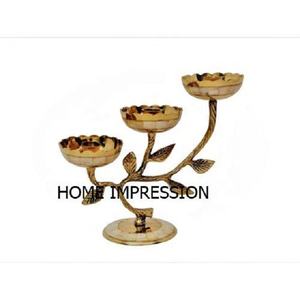 Nouvelle arrivée 3 bol à joint avec support, candélabre en feuille de métal élégant, bol design, bol moderne et élégant, fournisseurs en gros - Product Image 1