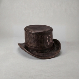 Chapeaux Bob en Cuir Pleine Fleur Véritable Personnalisables avec Logo OEM pour Hommes et Femmes, Style Vintage Steampunk, Vente en Gros - Product Image 6