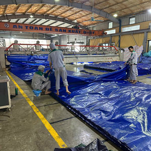 Bâche en PE bleu foncé, haute résistance, grande capacité, couverture imperméable, couleurs et tailles optionnelles pour l'agriculture - Product Image 5