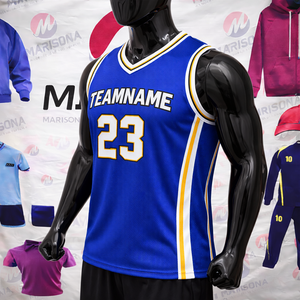 Maillot de basket-ball unisexe sur mesure, taille plus, pour clubs et équipes, séchage rapide, respirant, tissu 100% polyester, impression sublimée, nom du joueur - Product Image 4