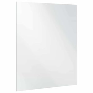 Miroir mural rectangulaire en verre trempé 19,69 x 23,62 pouces, design sans cadre - Product Image 4