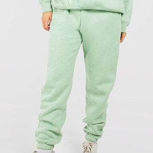 Ensemble de survêtement en molleton VIBE SEWN pour femme, vert menthe, à capuche, taille élastique, manches longues, couleur unie, coupe classique, pour l'automne - Product Image 3