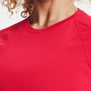 New Arrival <b>Women's</b> Gym Fitness Seamless Ribbed <b>Compression</b> Shirts Solid Breathable High Support Customizable Workout <b>Tops</b> 100% - Product Image 6
