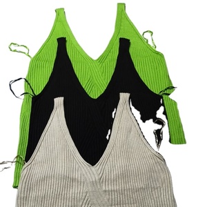 Ropa sexy sin mangas para mujer, prenda moderna con logotipo personalizado, talla europea - Product Image 1