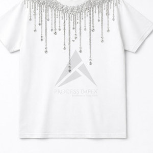 เสื้อยืดผู้ชายประดับคริสตัลพรีเมียม ผ้าฝ้าย แขนสั้น แฟชั่นสตรีทแวร์ ขายส่ง กระบวนการผลิต Impex - Product Image 5